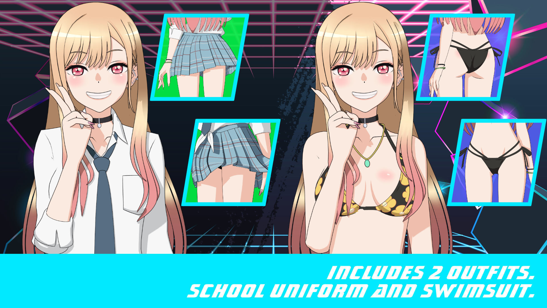 Marin Kitagawa - My Dress Up Darling - 3D Model Blender Low-poly 3D model_6