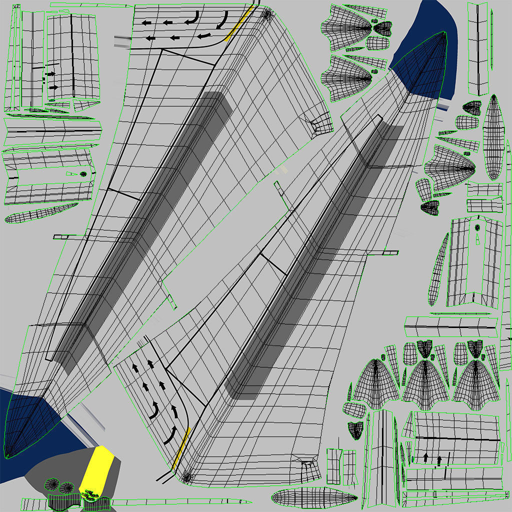 Boeing 737-800 Delta Airlines Low-poly 3D model_10