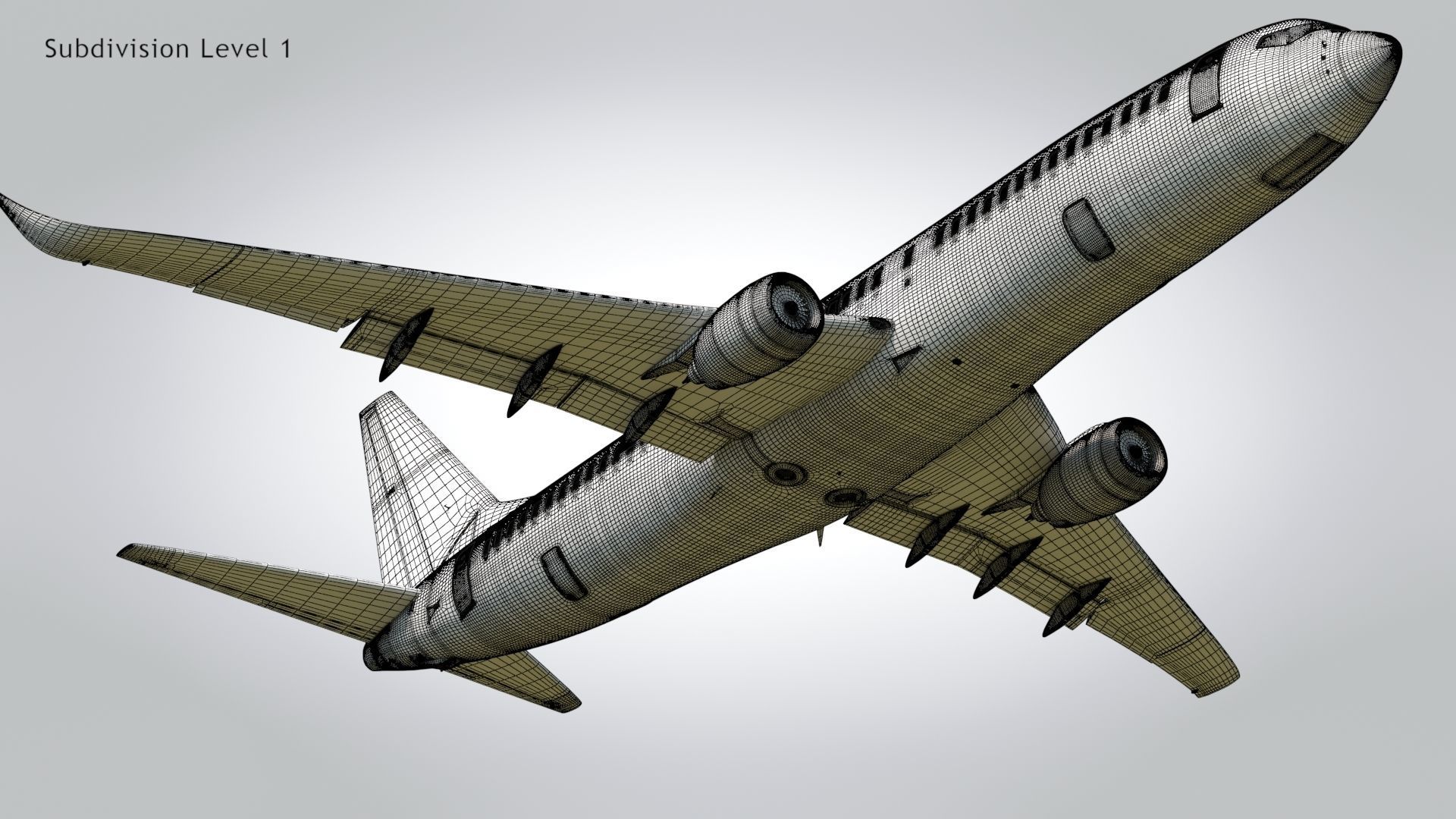 Boeing 737-800 Delta Airlines Low-poly 3D model_29