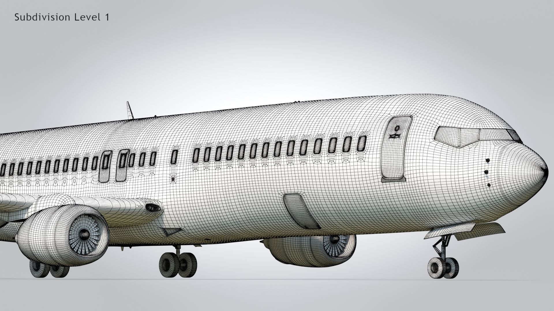 Boeing 737-800 Delta Airlines Low-poly 3D model_17