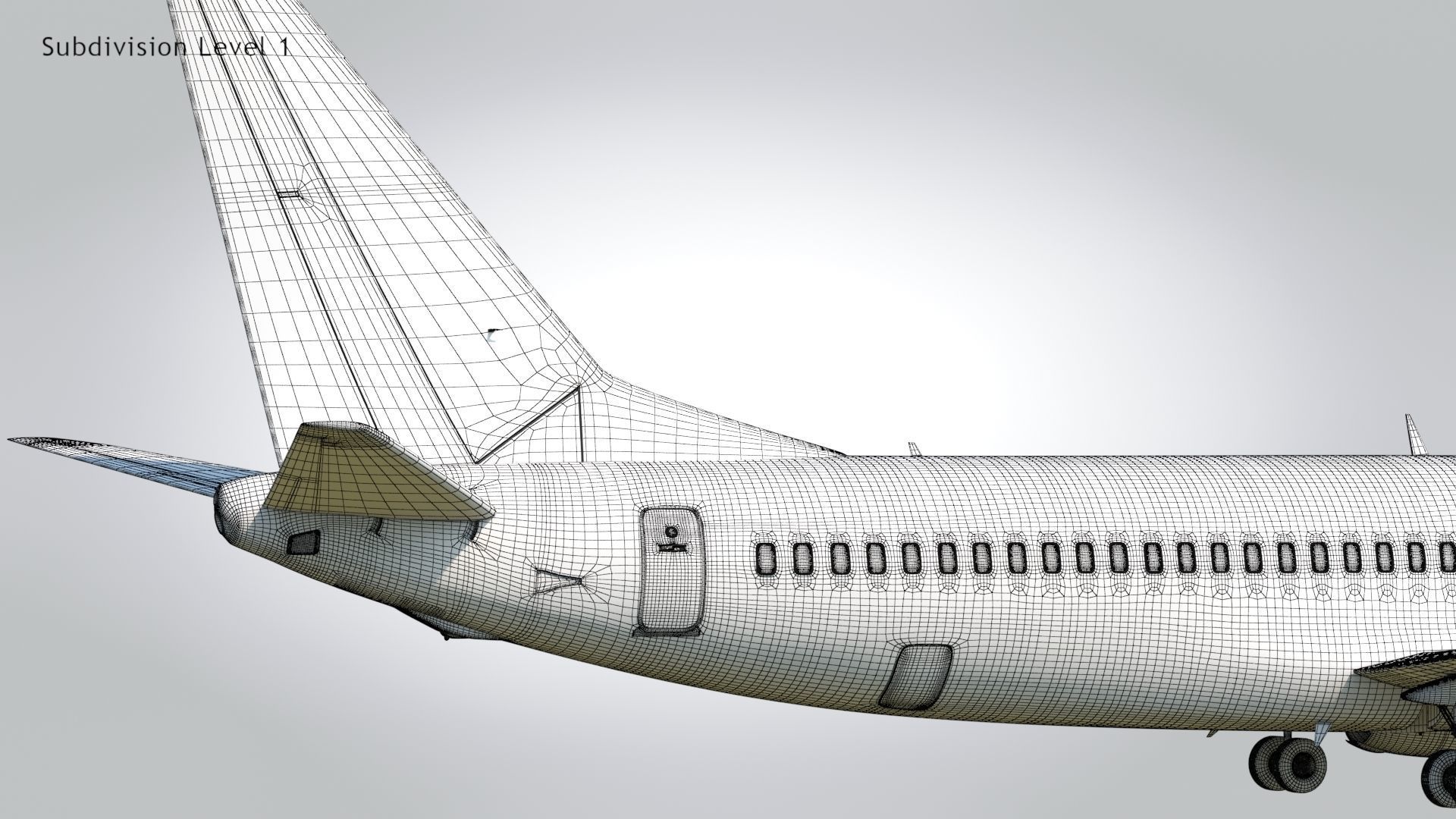 Boeing 737-800 Delta Airlines Low-poly 3D model_21