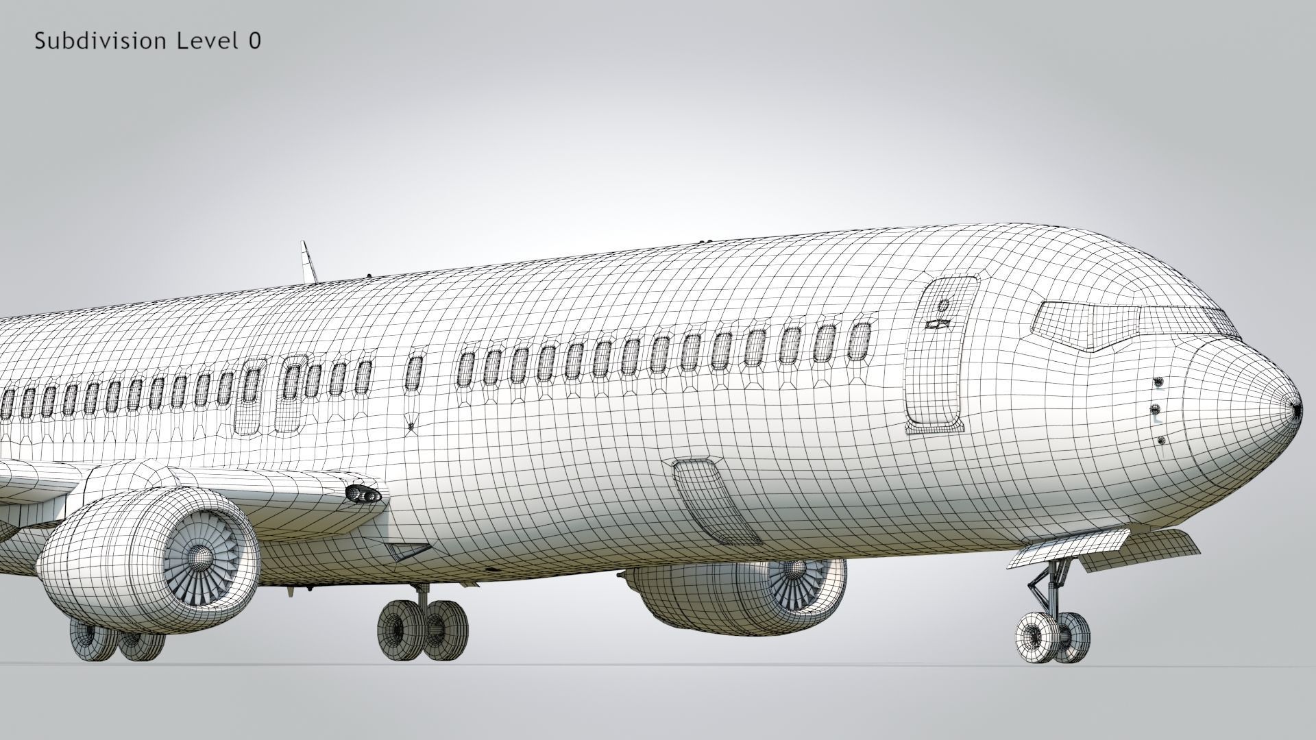 Boeing 737-800 Delta Airlines Low-poly 3D model_16