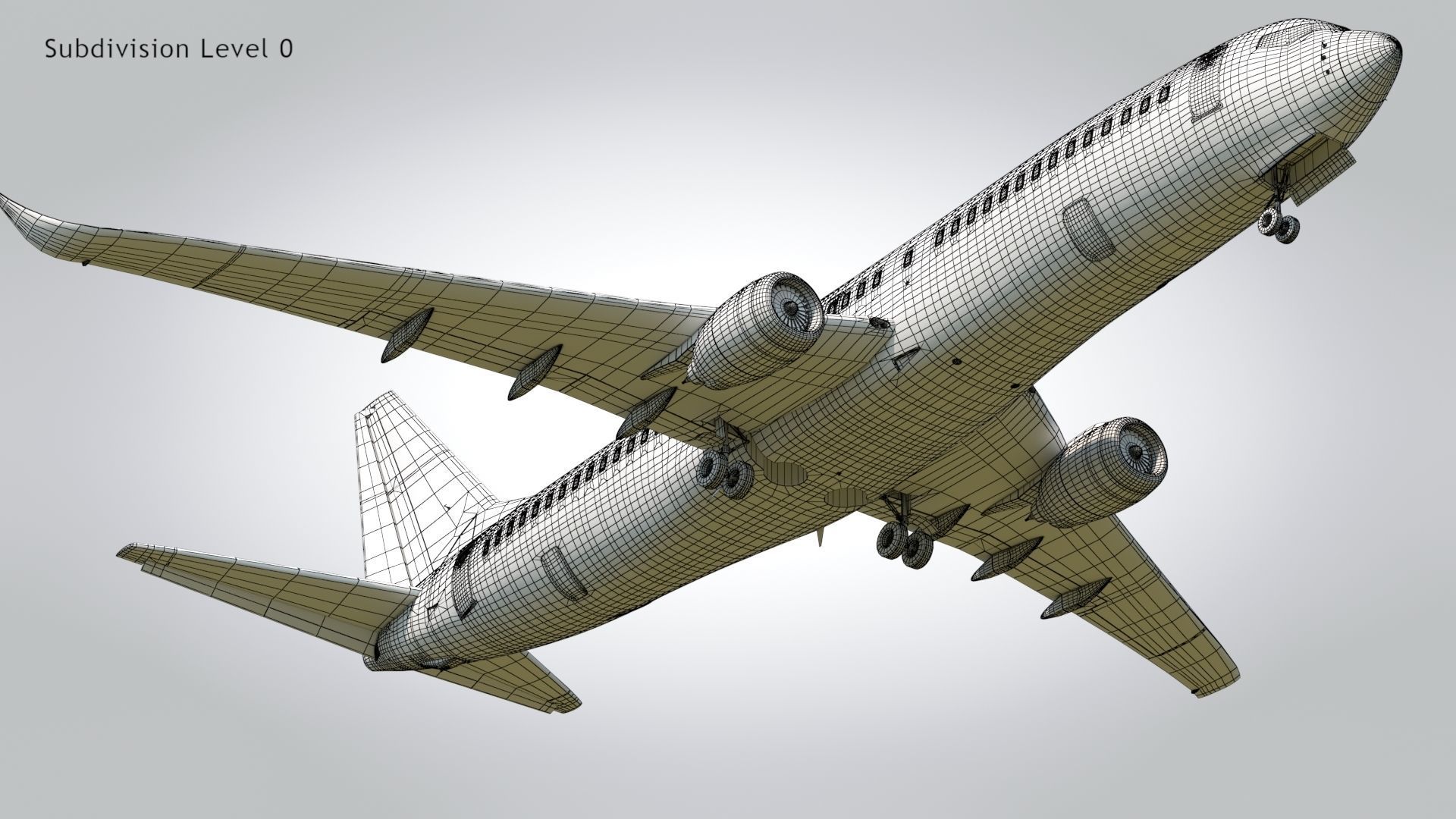 Boeing 737-800 Delta Airlines Low-poly 3D model_26