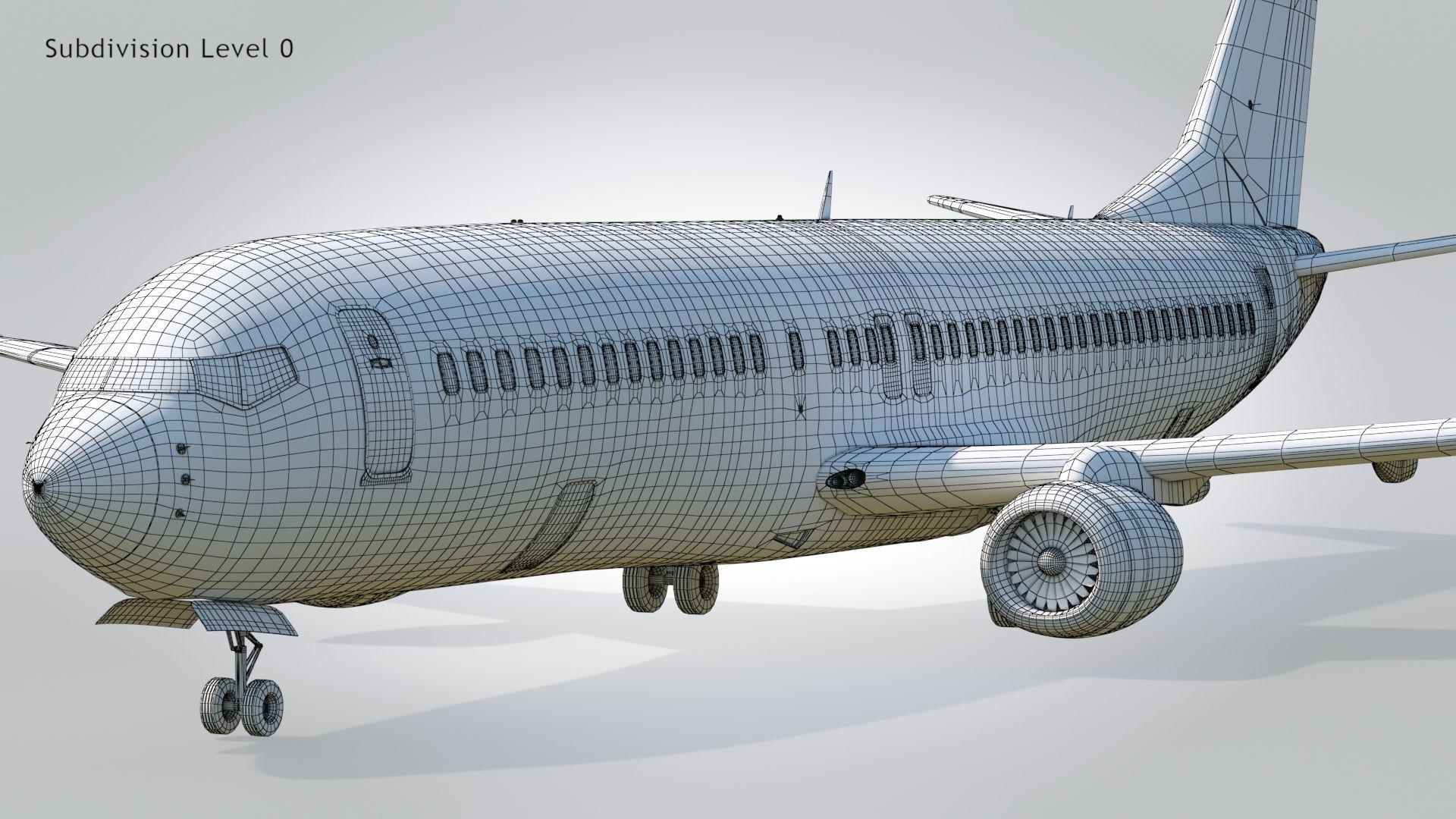 Boeing 737-800 Delta Airlines Low-poly 3D model_22