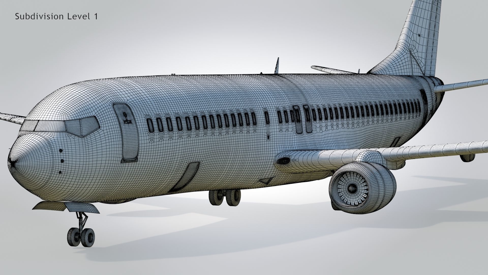 Boeing 737-800 Delta Airlines Low-poly 3D model_23