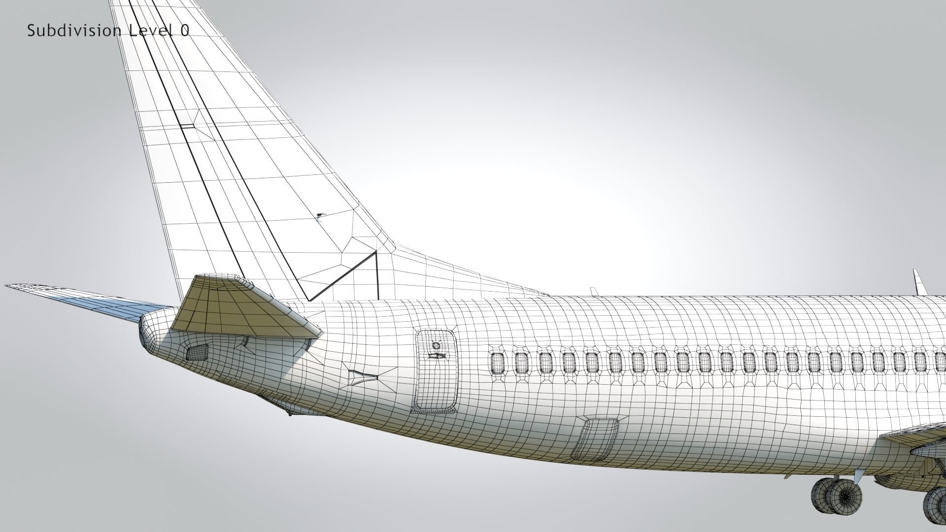 Boeing 737-800 Delta Airlines Low-poly 3D model_20