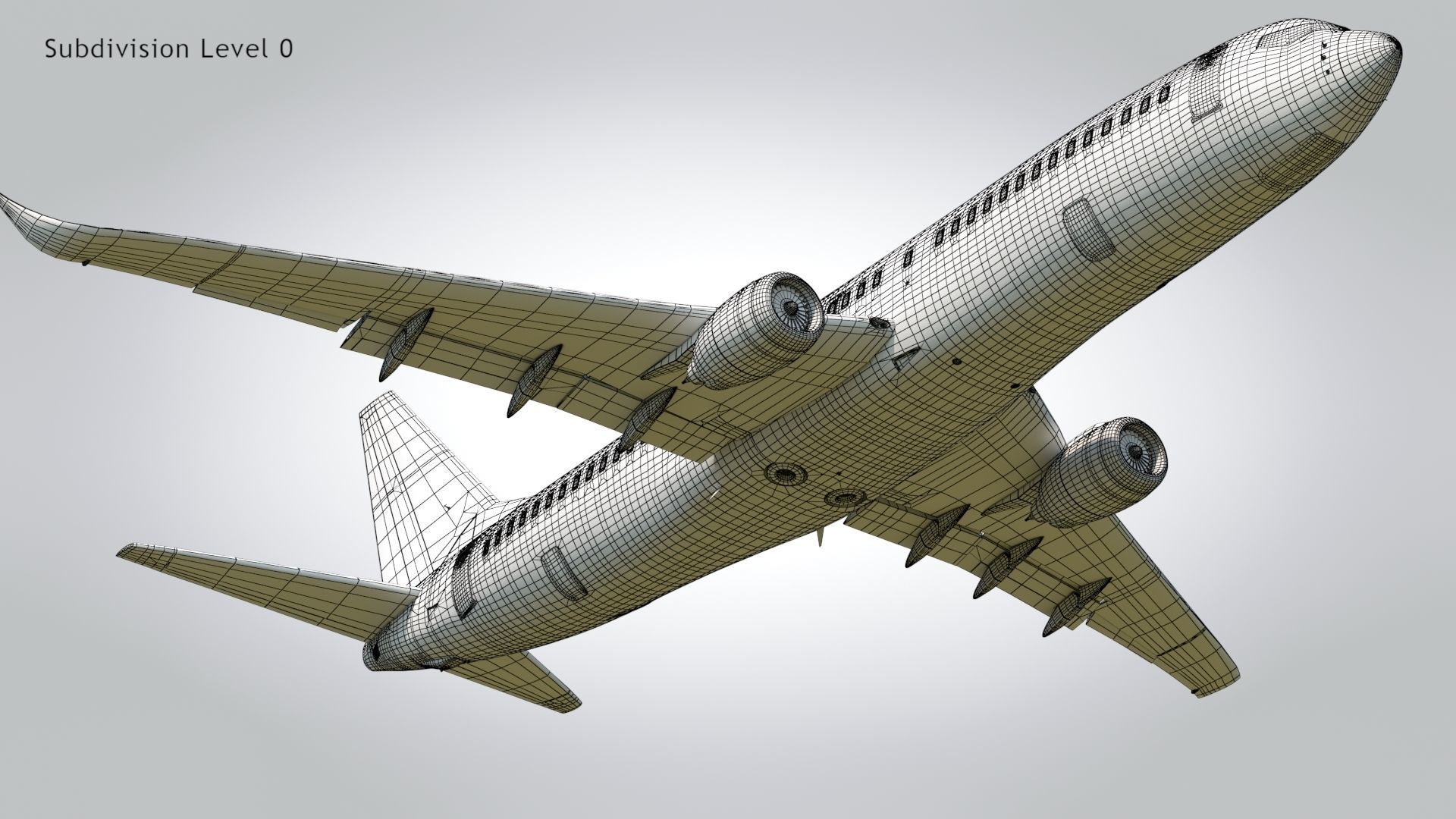 Boeing 737-800 Delta Airlines Low-poly 3D model_28