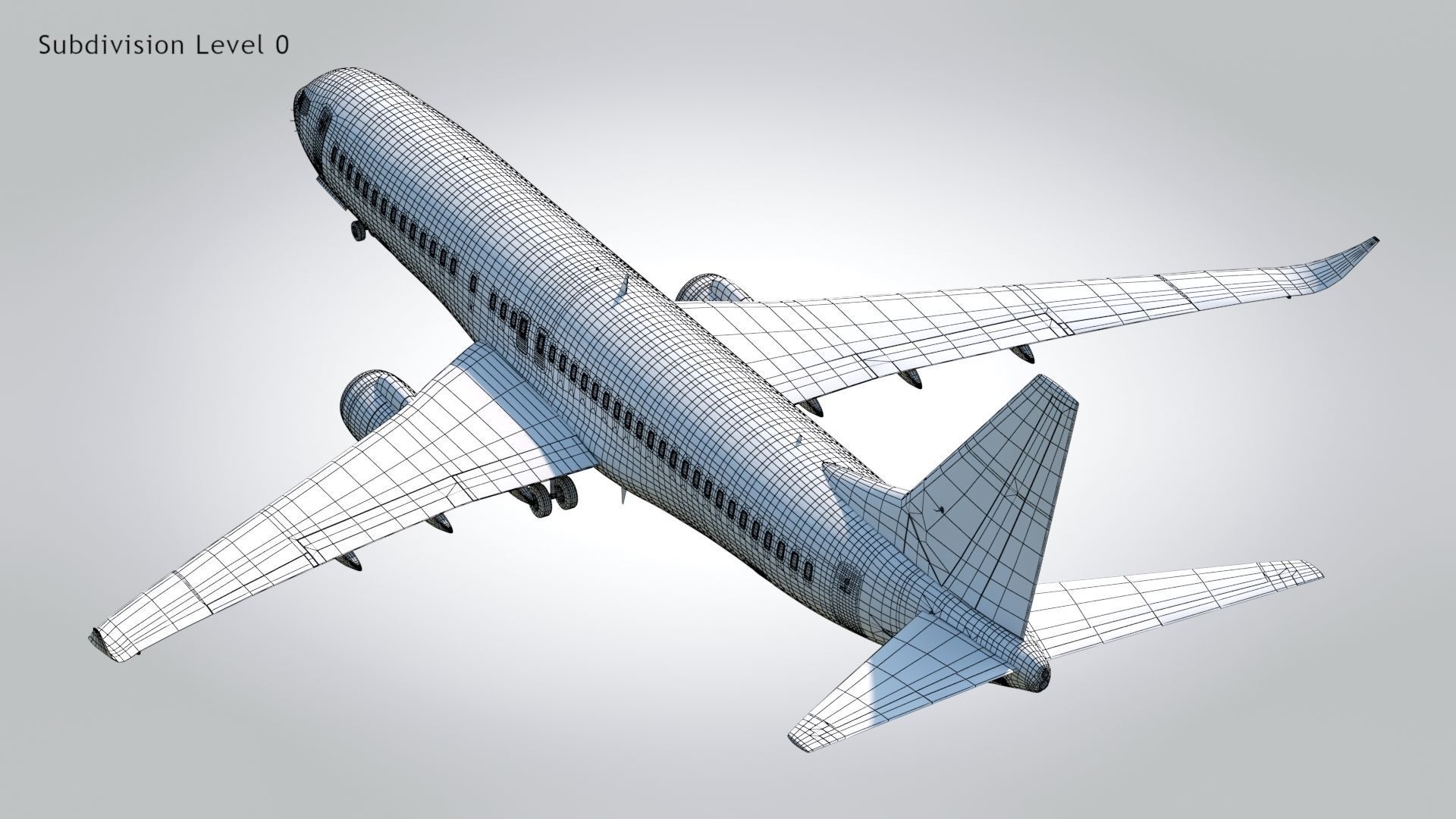Boeing 737-800 Delta Airlines Low-poly 3D model_18