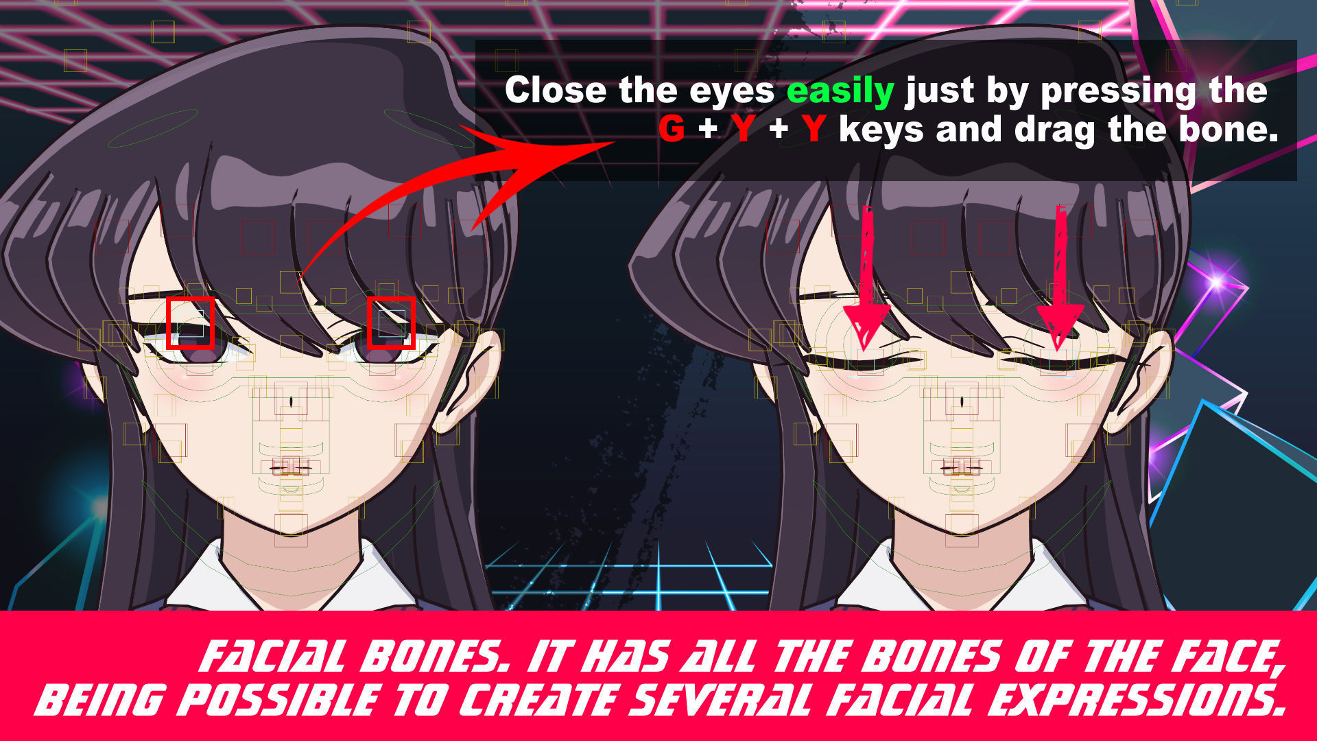 Komi Shouko - Komi Cant Communicate - 3D Model Blender Low-poly 3D model_5