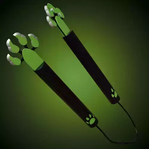 CLAW NOIR COSPLAY MIRACULOUS staff nunchaku 3D print model