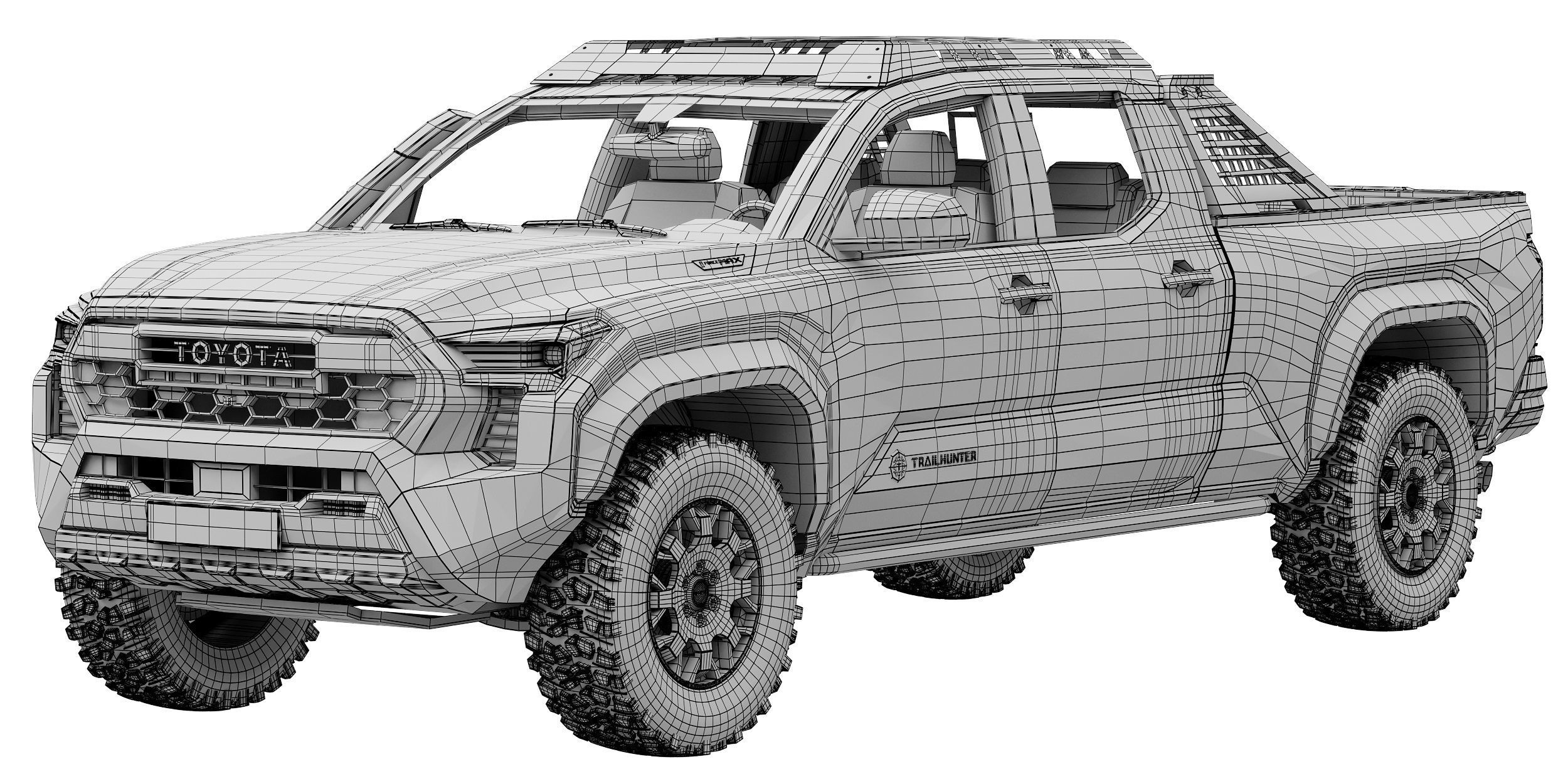 Toyota Tacoma Trailhunter 2024 3D model_13