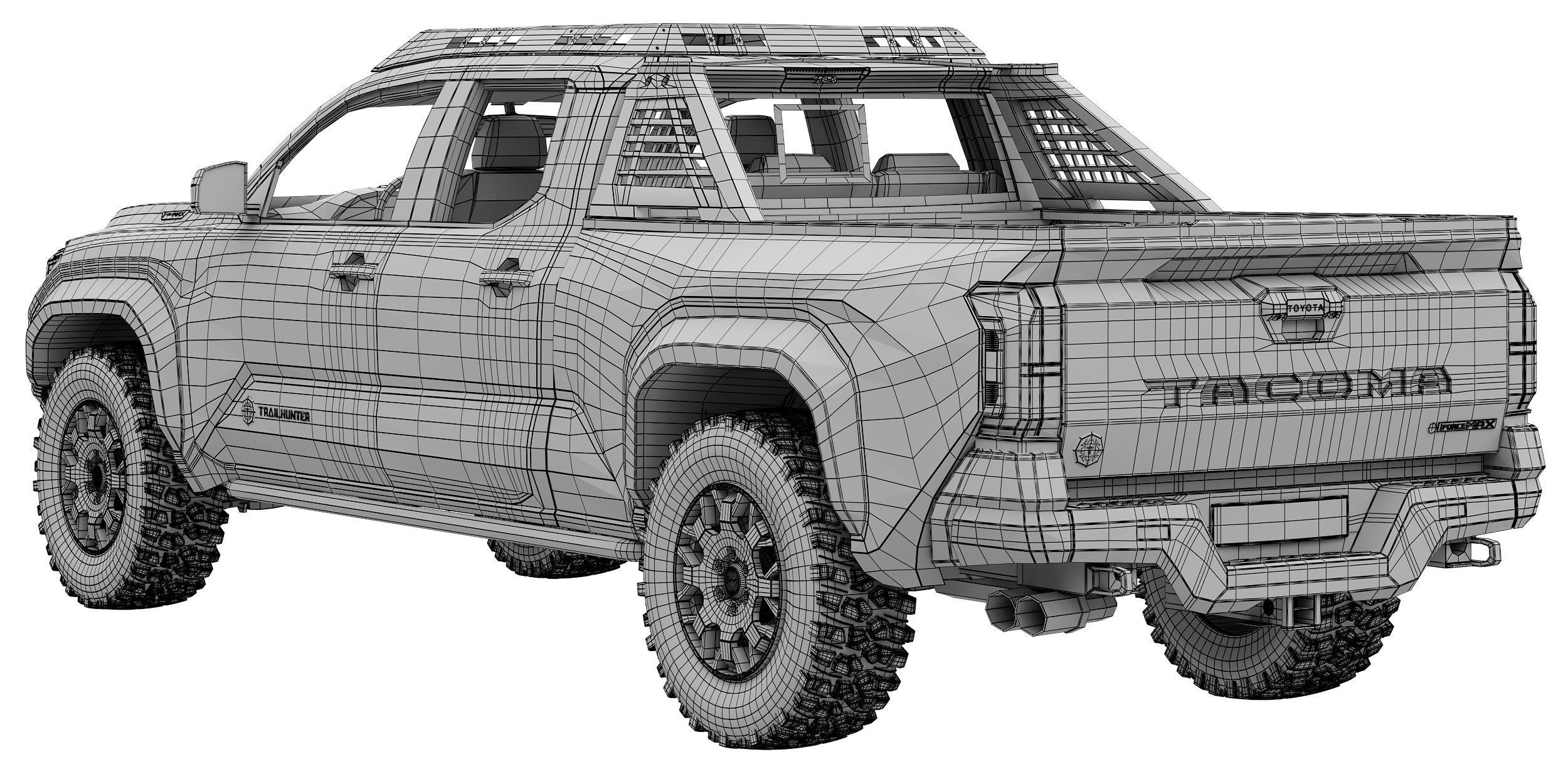 Toyota Tacoma Trailhunter 2024 3D model_15