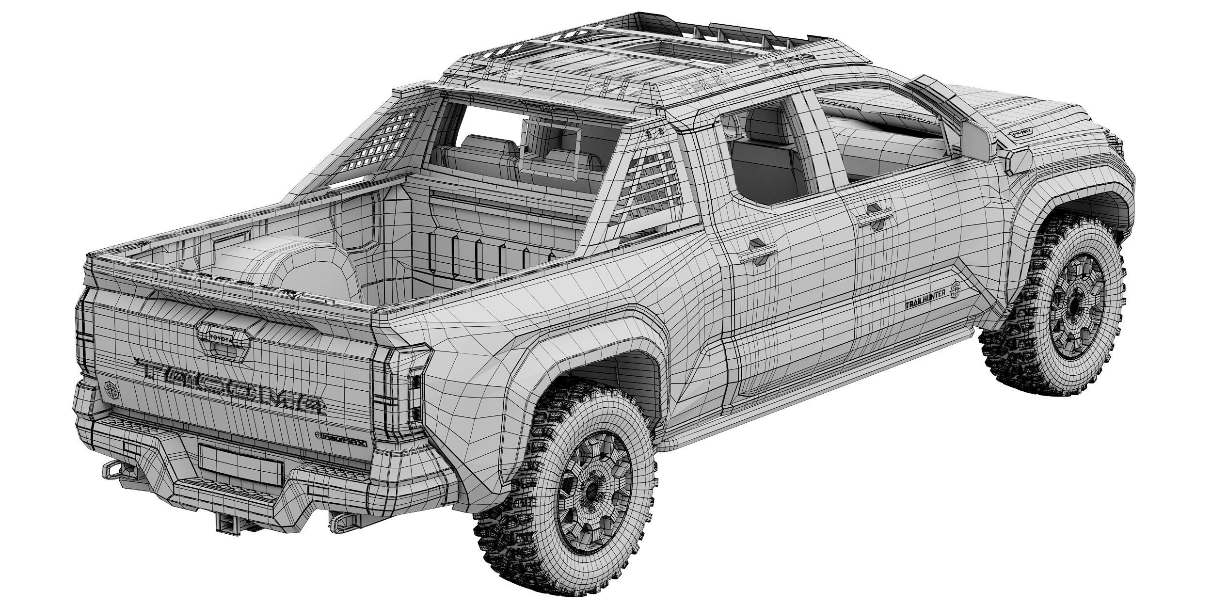 Toyota Tacoma Trailhunter 2024 3D model_17