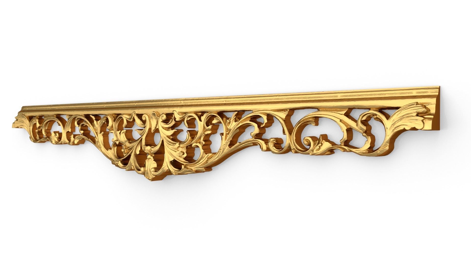 Classic carved decor ornament 389 3D model_2