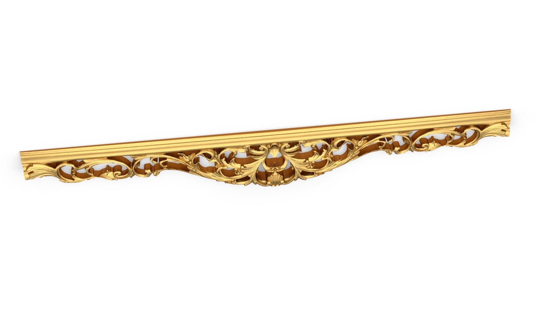 Classic carved decor ornament 389 3D model_4