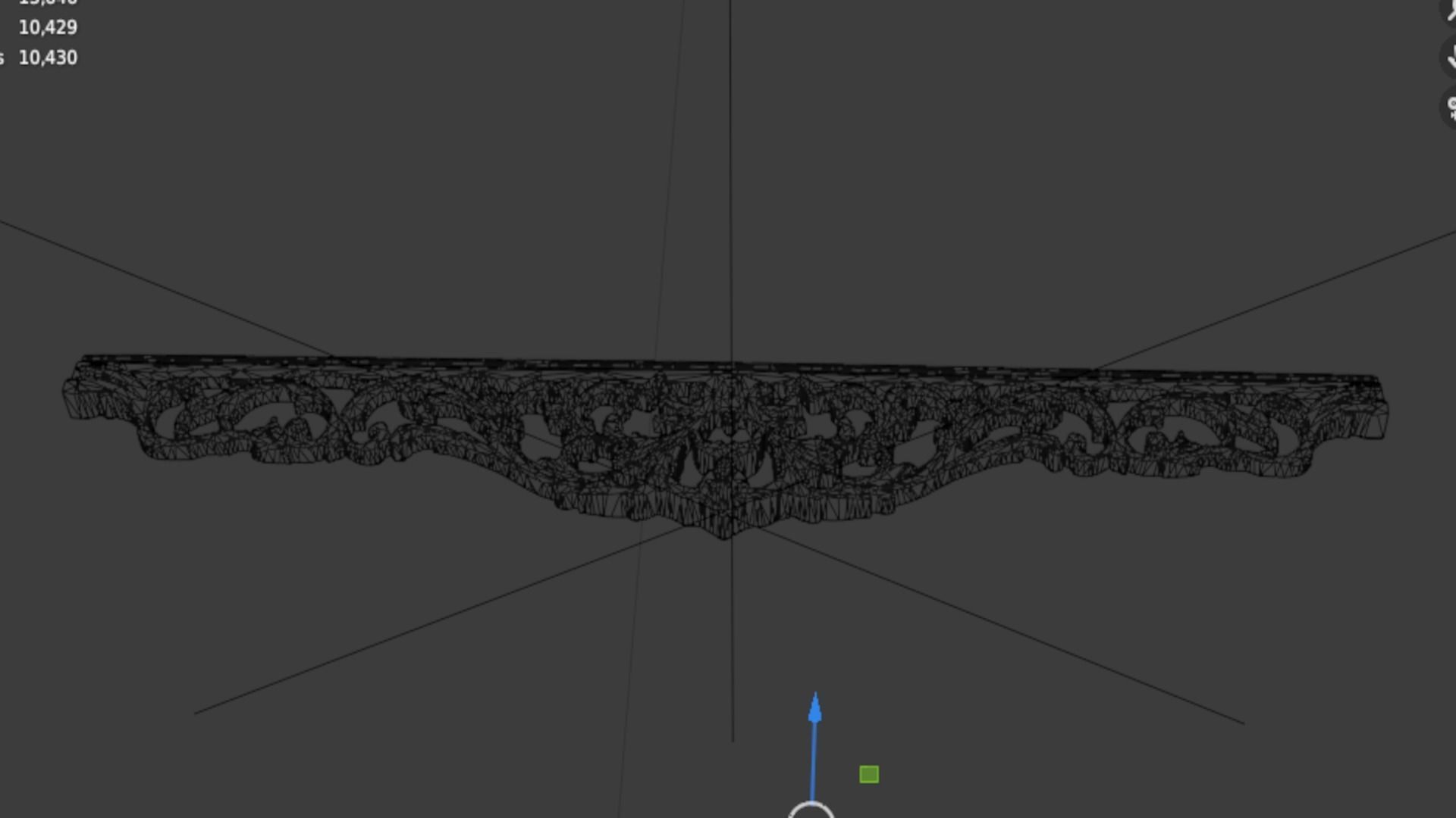 Classic carved decor ornament 389 3D model_6