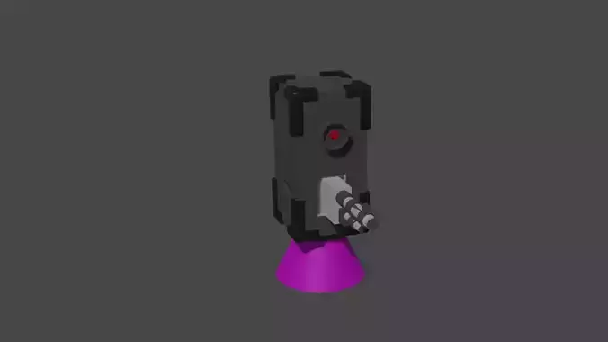 Low Poly Drone  Low-poly 3D model