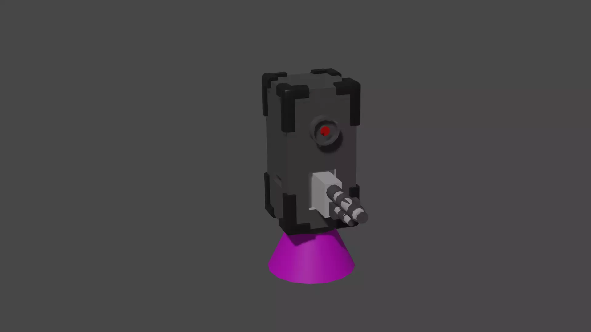 Low Poly Drone  Low-poly 3D model_0