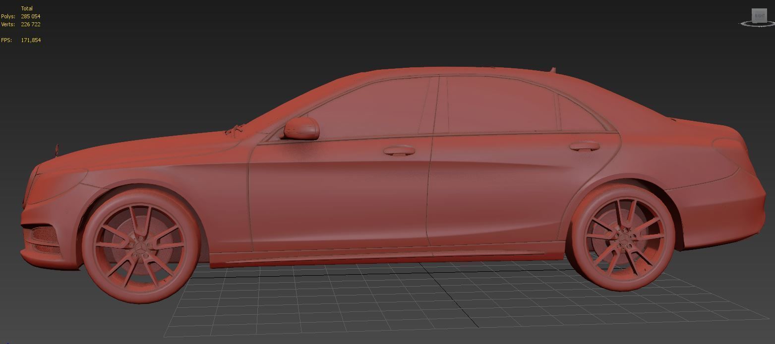Mercedes-Benz S-Class AMG 2014 3D model_7