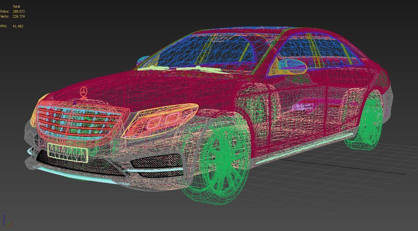 Mercedes-Benz S-Class AMG 2014 3D model_5