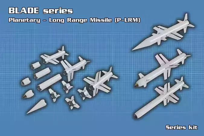 Sci Fi Missile Blade - series Kit