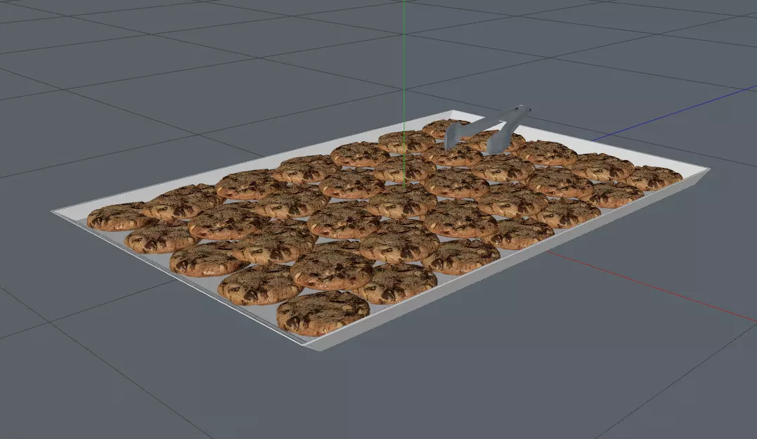 Cookie Tray Free 3D model_0