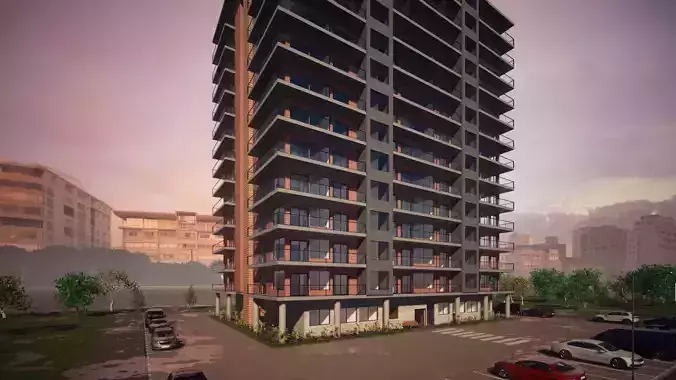 Mid-Rise Modern Apartment Revit and Twinmotion