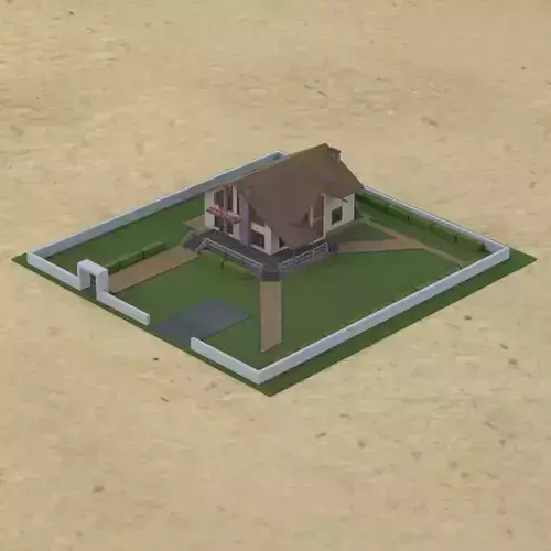 Country House Model in multiple formats