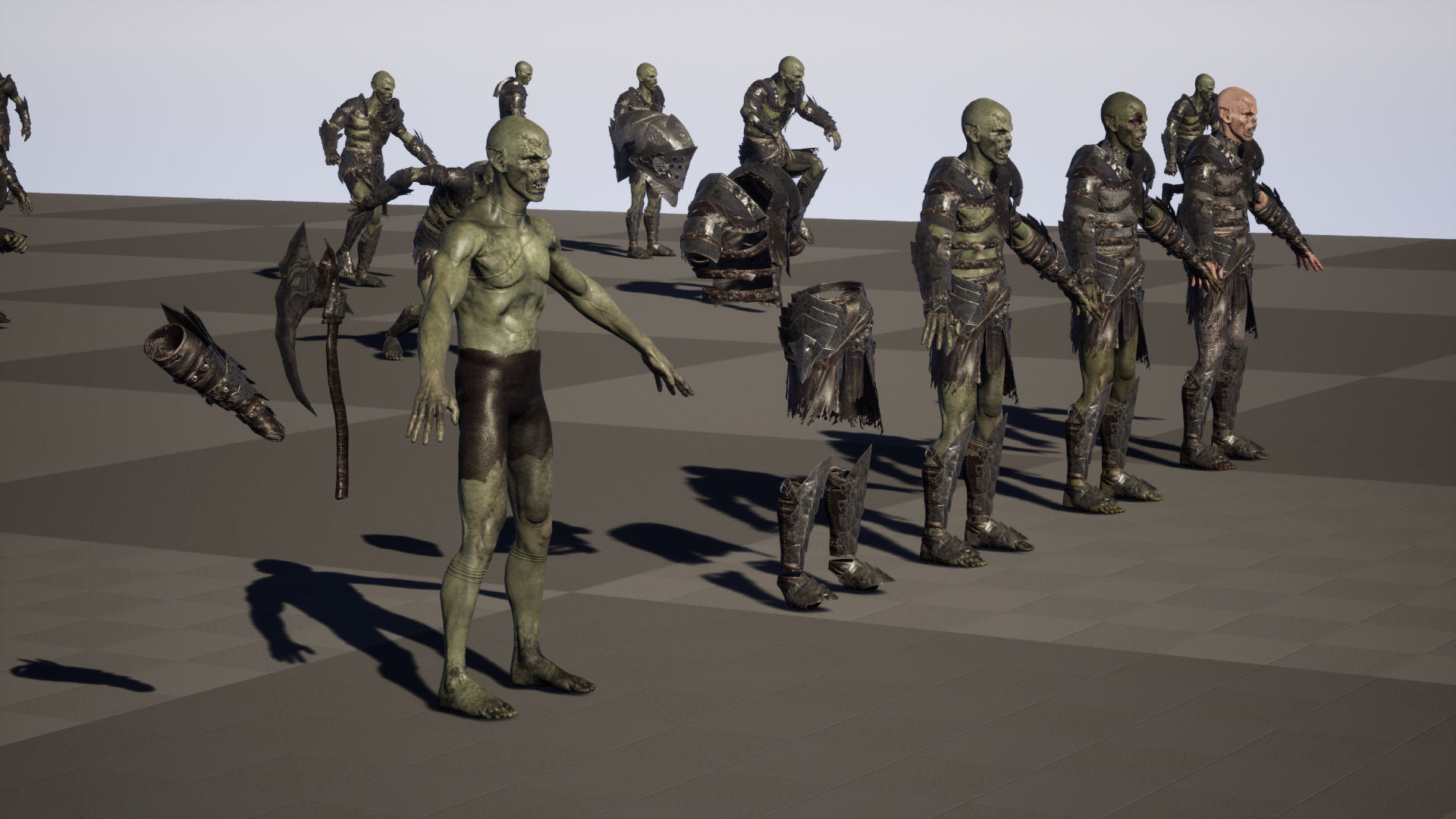 SkinnyOrc5 Low-poly 3D model_37