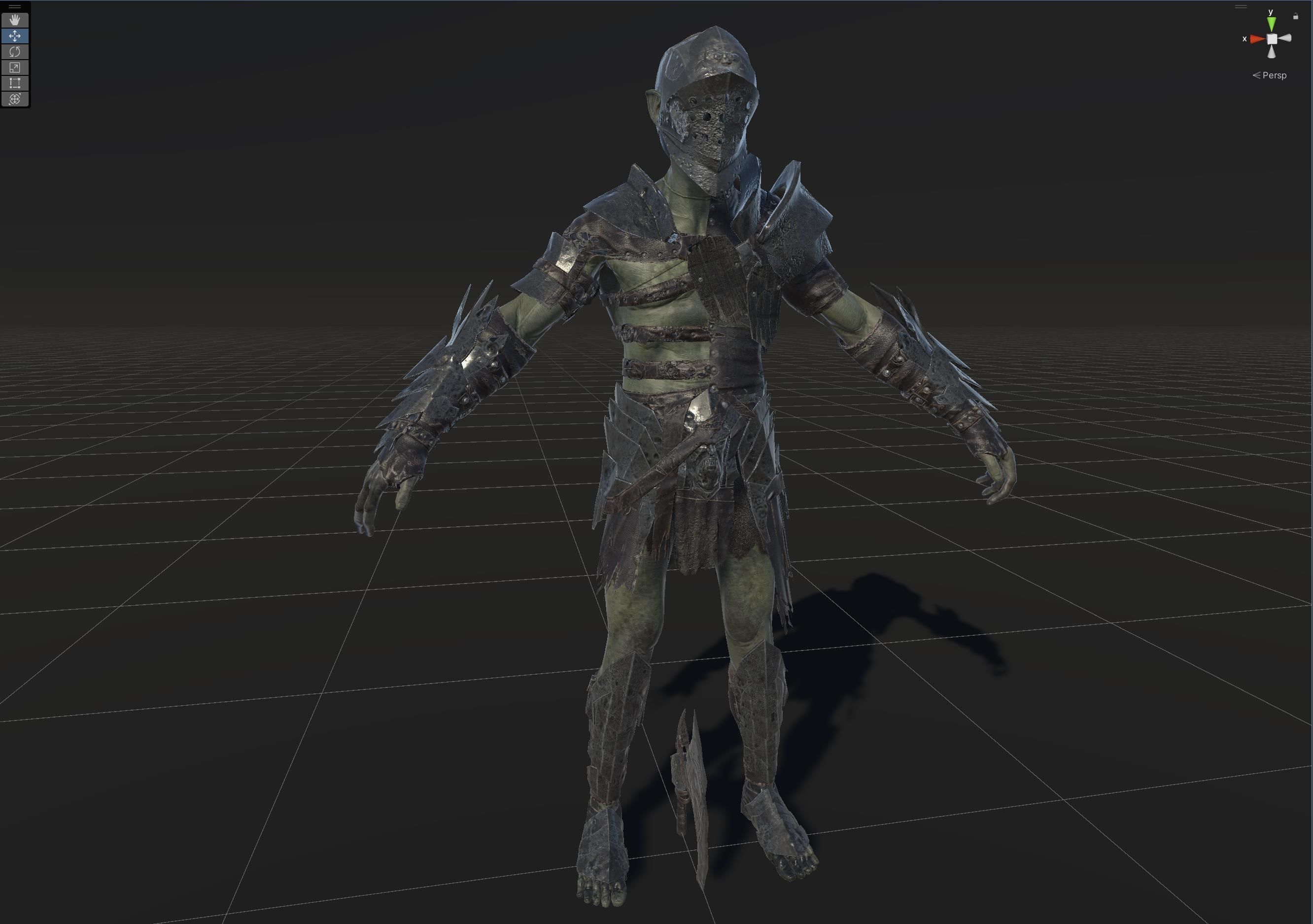 SkinnyOrc5 Low-poly 3D model_30