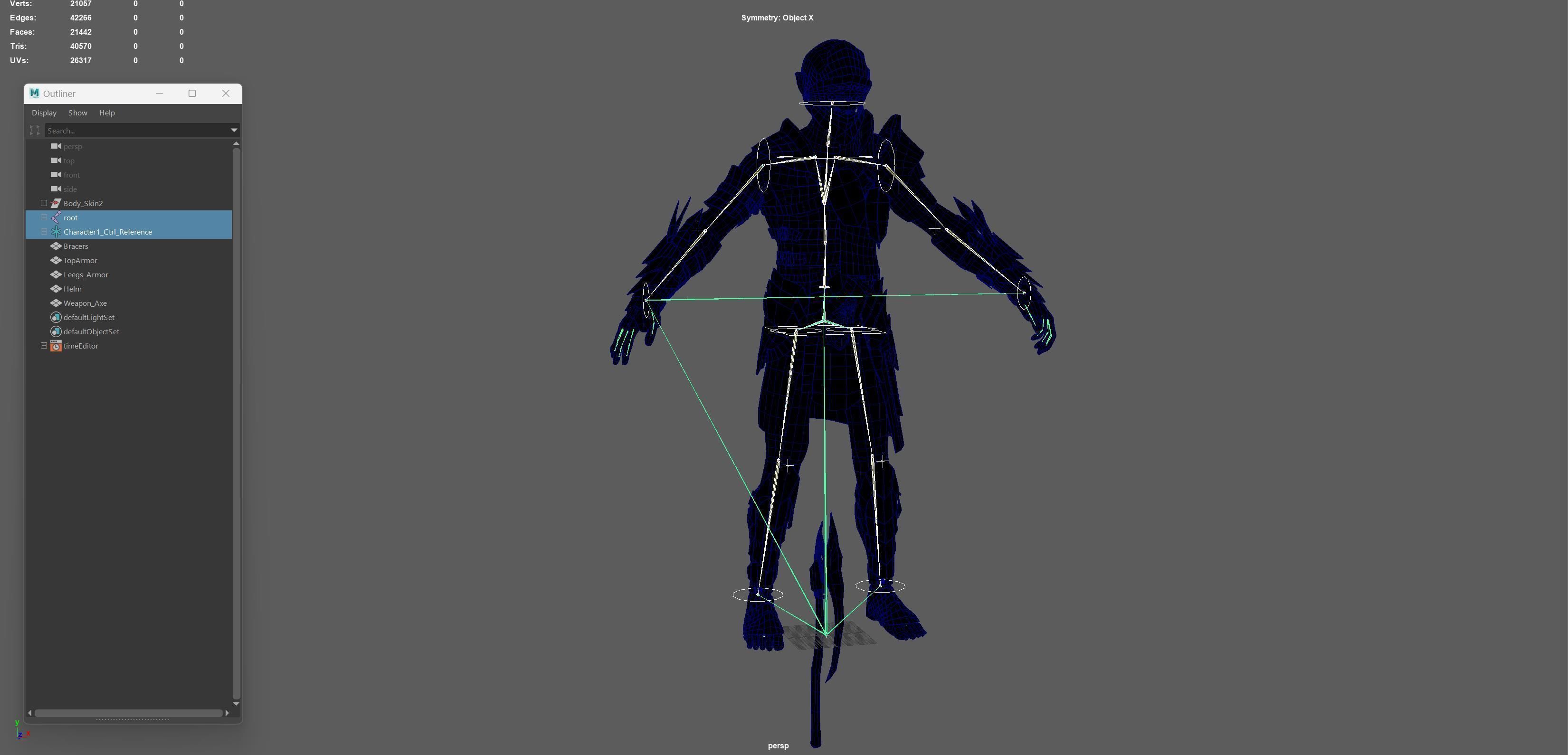 SkinnyOrc5 Low-poly 3D model_28