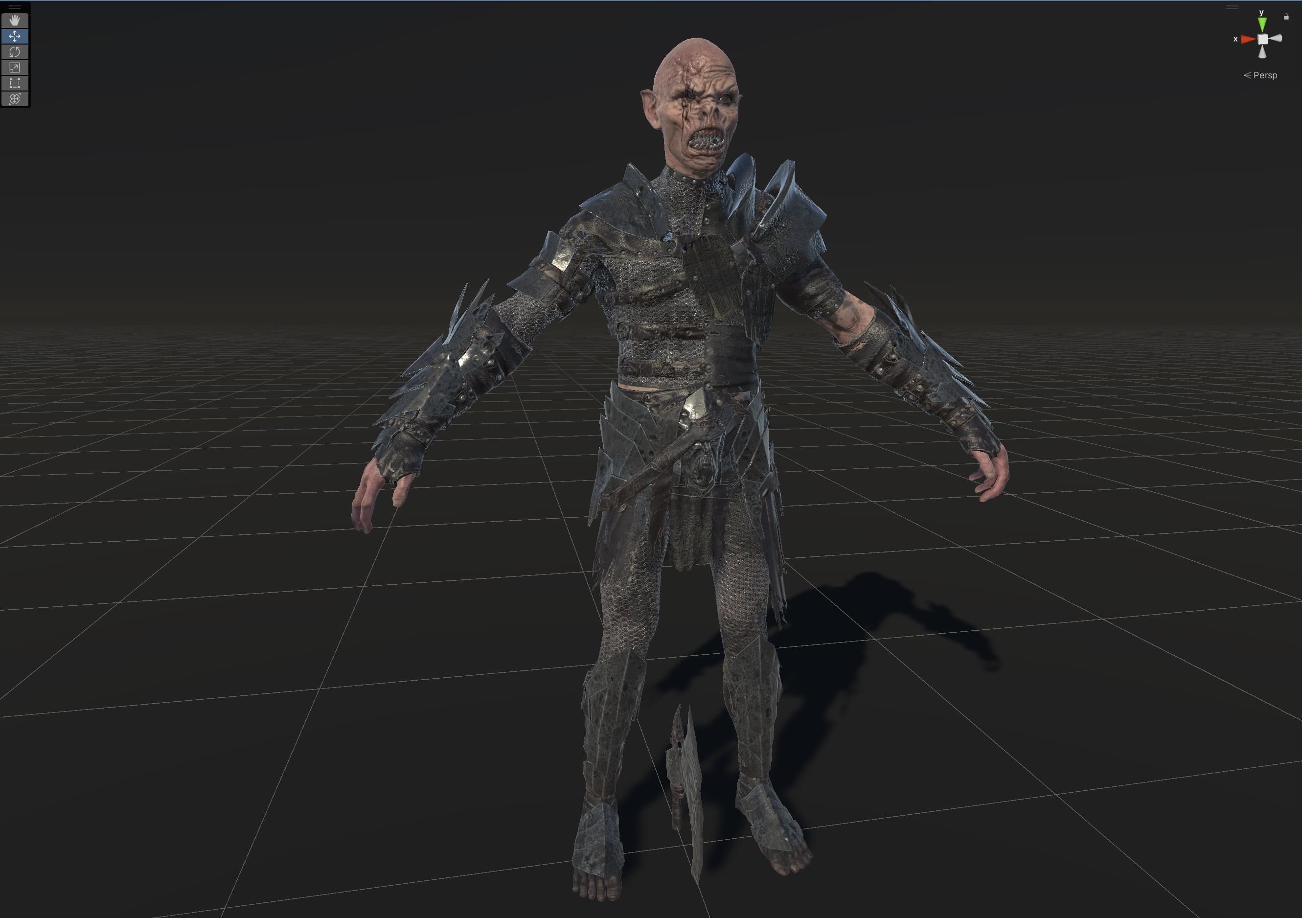 SkinnyOrc5 Low-poly 3D model_29