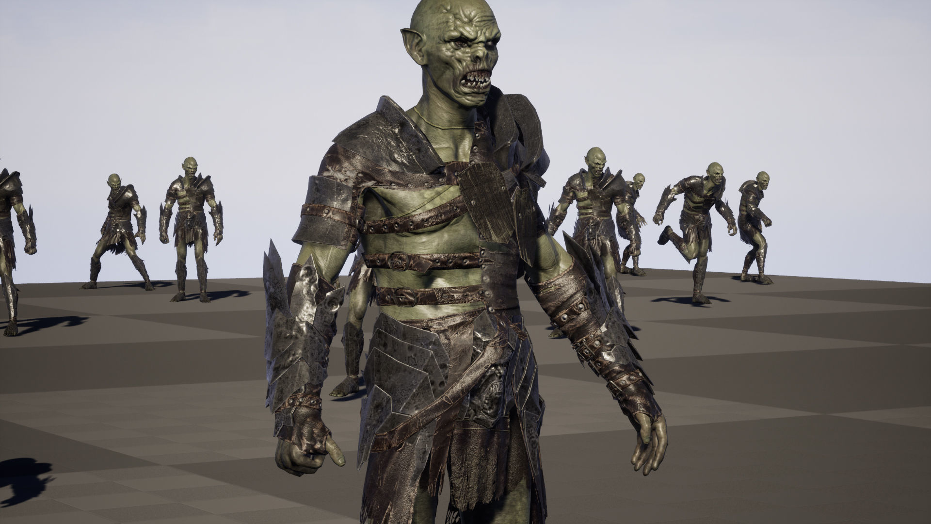 SkinnyOrc5 Low-poly 3D model_32