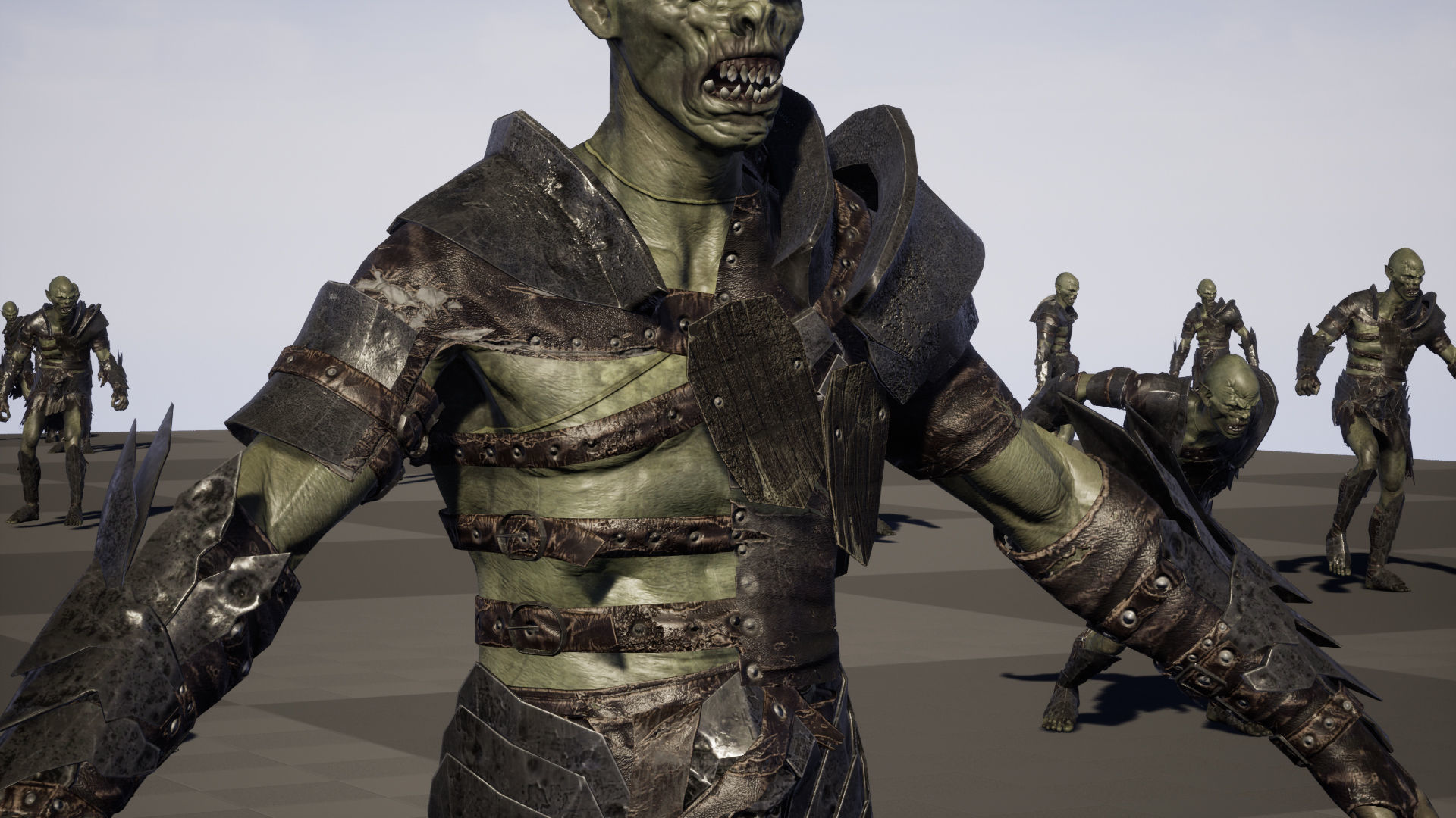 SkinnyOrc5 Low-poly 3D model_35