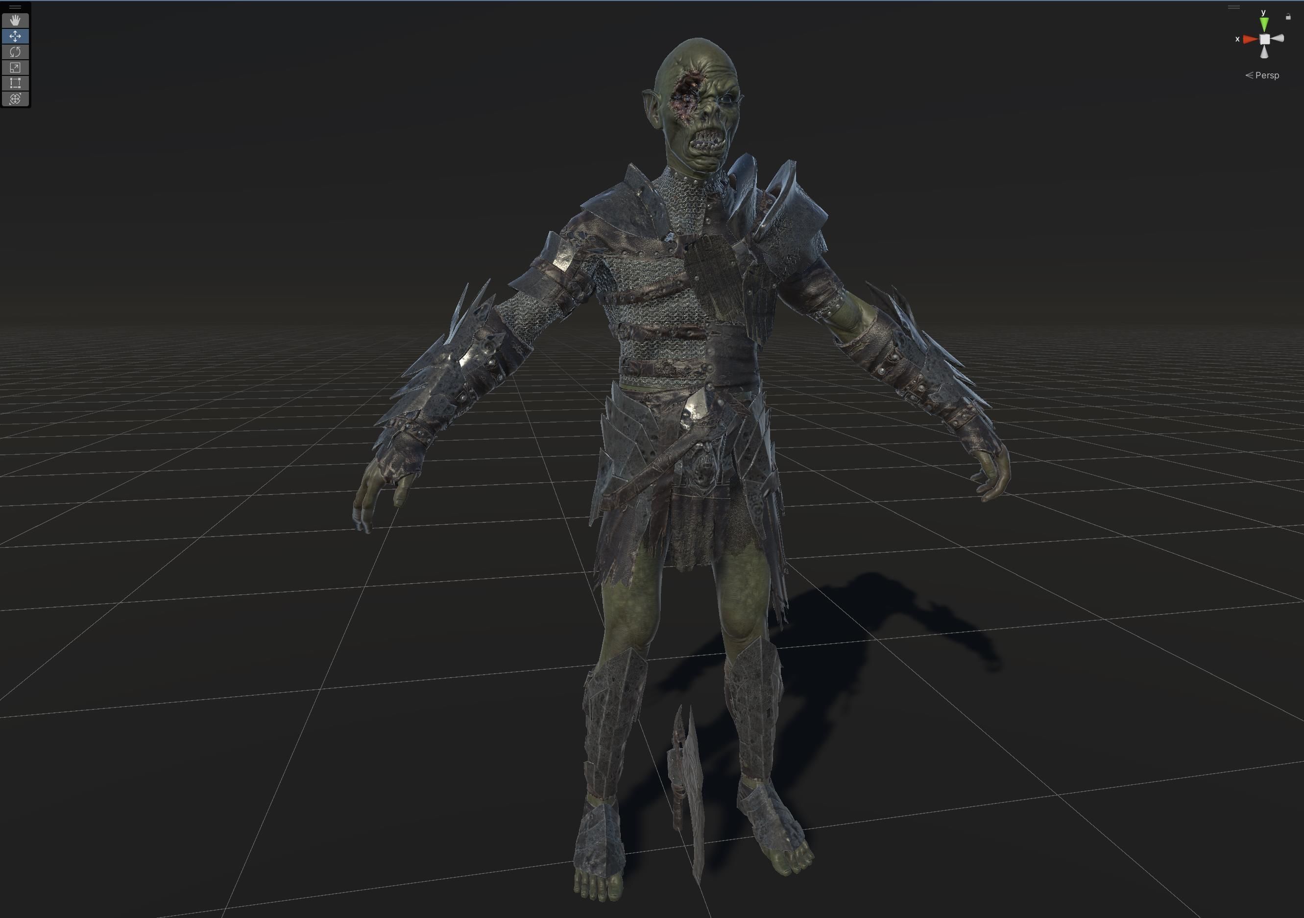 SkinnyOrc5 Low-poly 3D model_31