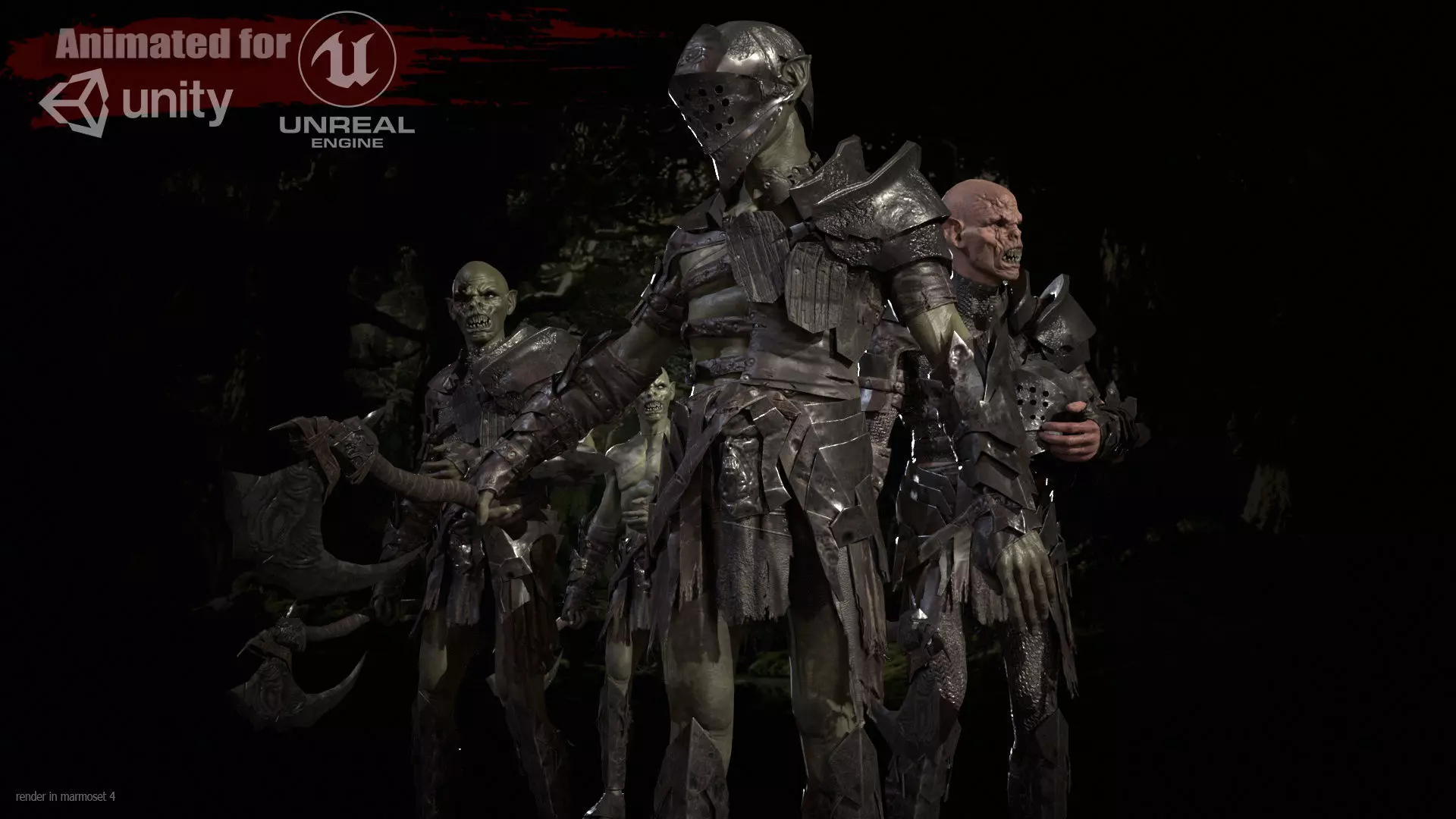 SkinnyOrc5 Low-poly 3D model_0