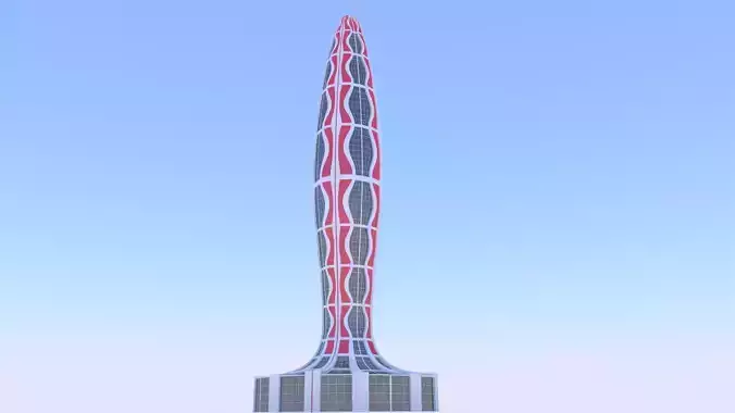 Future skyscraper 2023 3D model