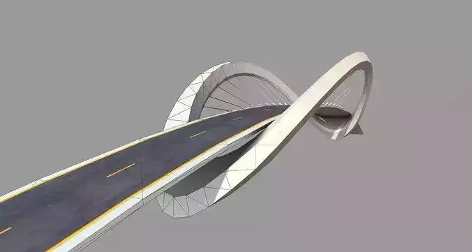 Low Poly Bridge for AR-VR-Metaverse-Mix Reality