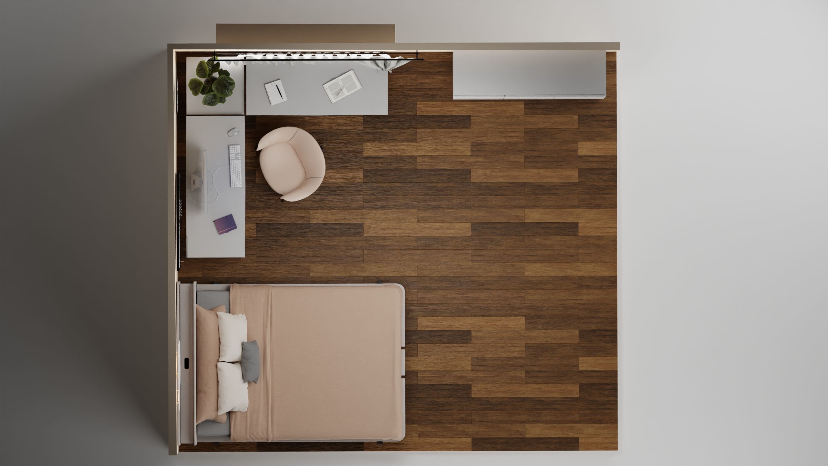 Bedroom interior  3D model_3