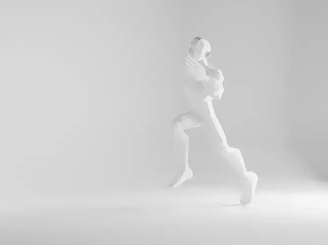 3D low poly Character man