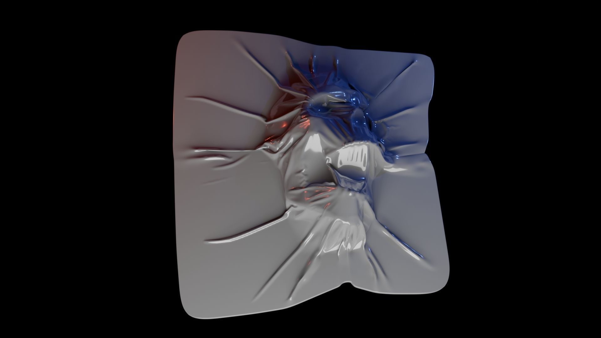 Skull Ghosts thru the wall - Halloween fridge magnets 3D print model_2