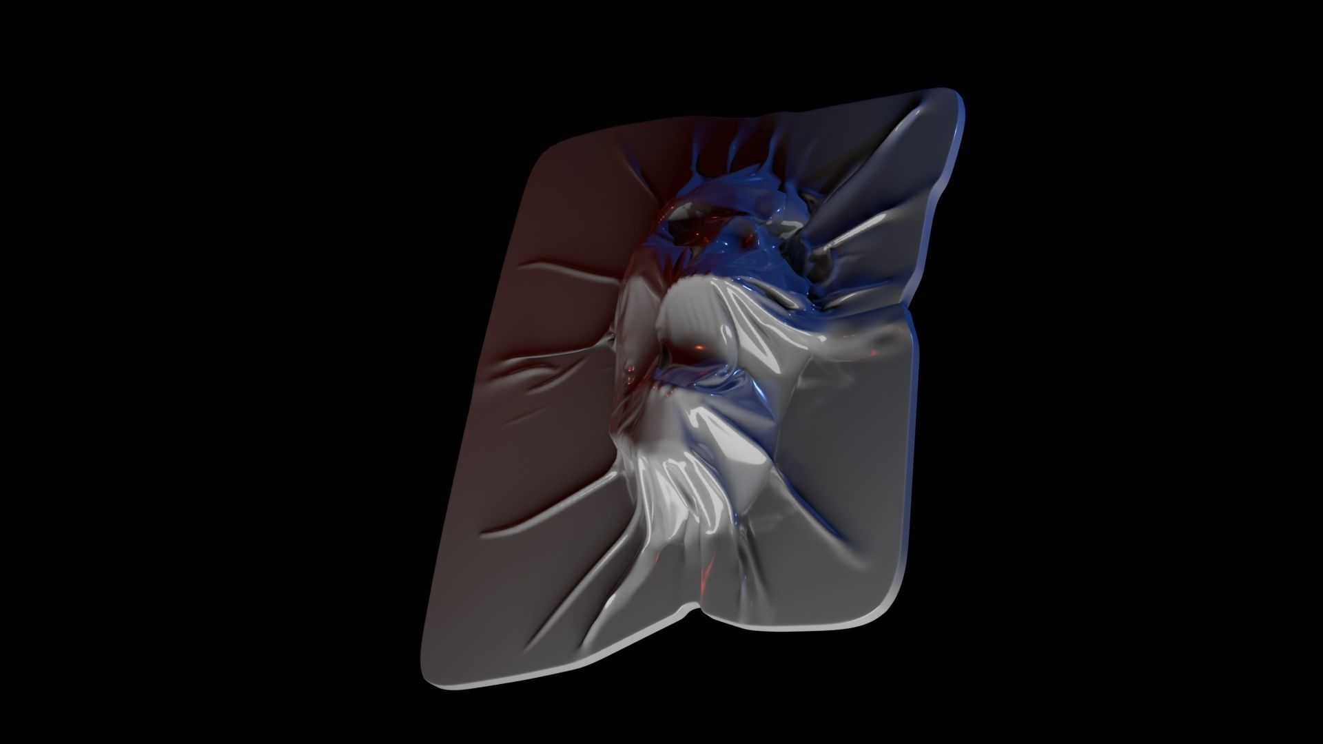 Skull Ghosts thru the wall - Halloween fridge magnets 3D print model_3