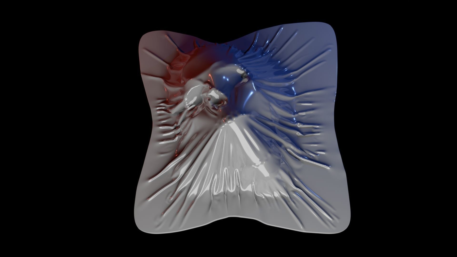 Skull Ghosts thru the wall - Halloween fridge magnets 3D print model_4