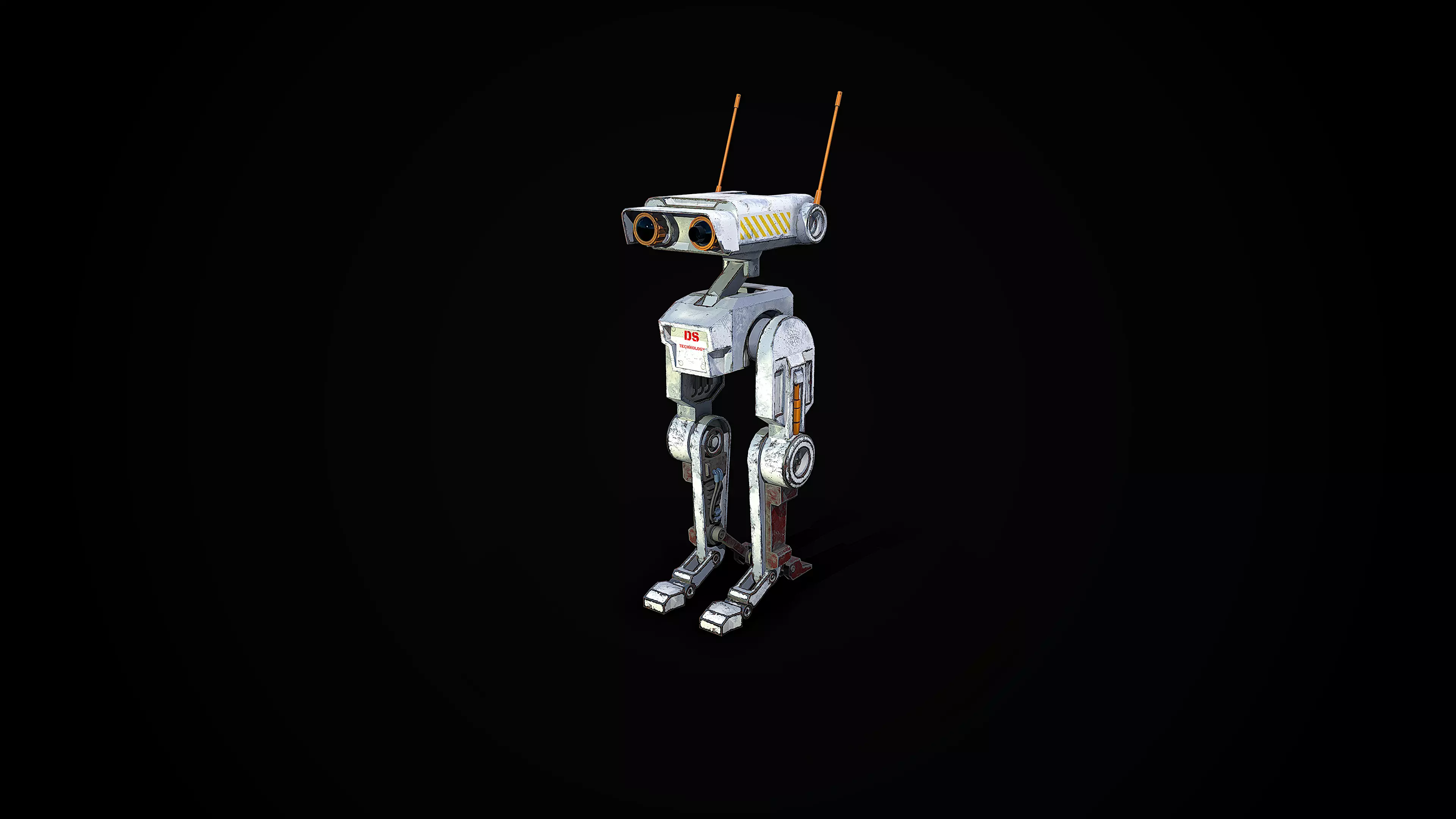Robot Low-poly 3D model_0