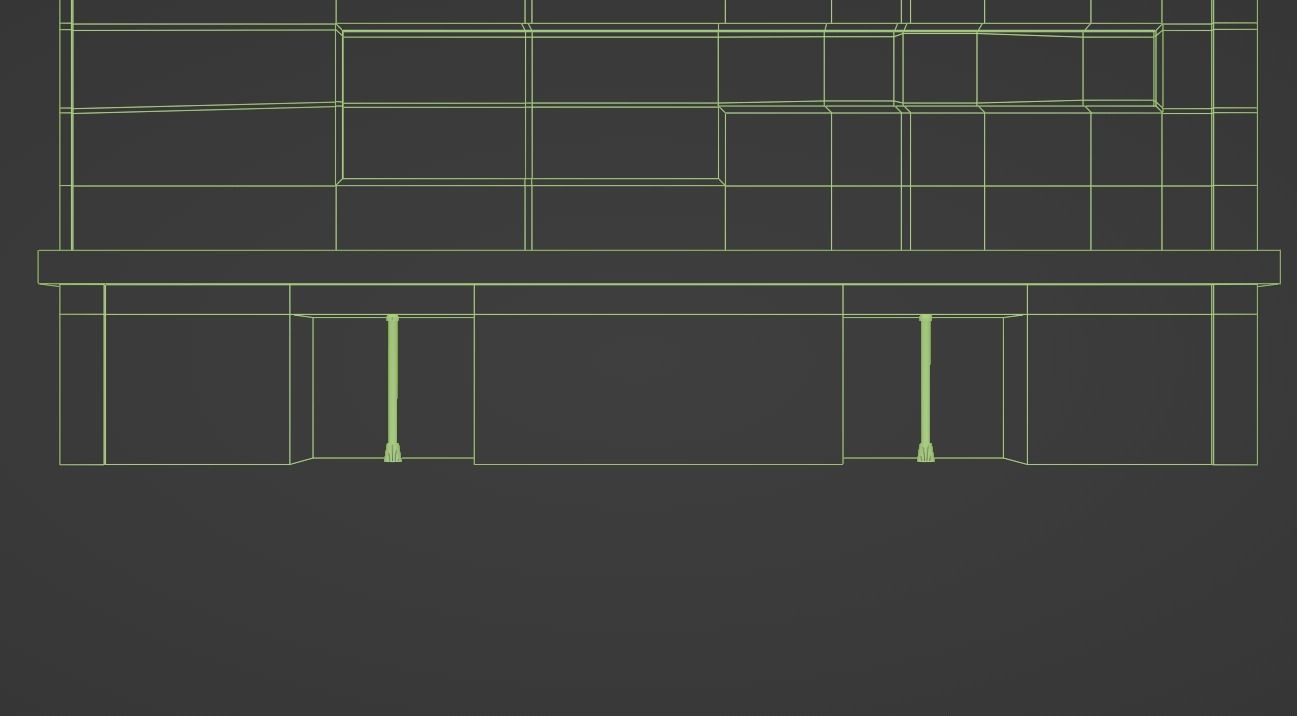 Residential Building PBR Model Low-poly 3D model_13