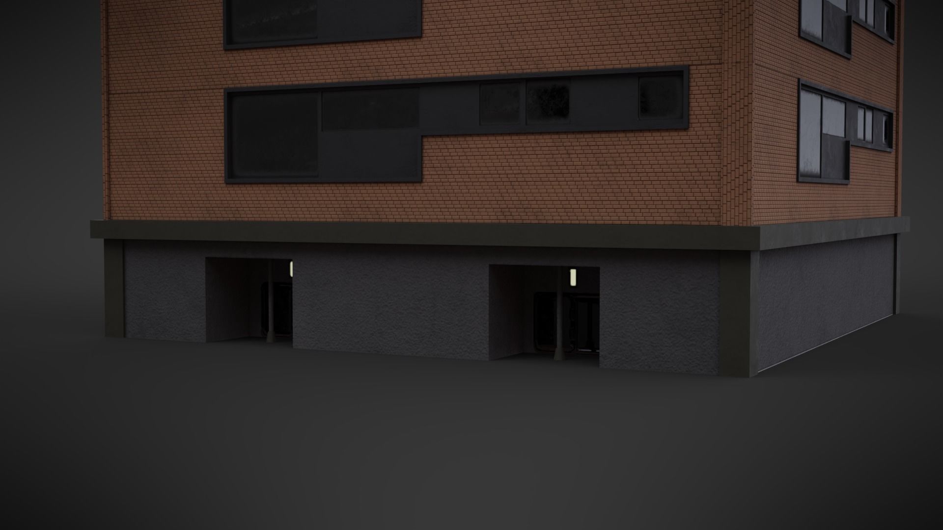 Residential Building PBR Model Low-poly 3D model_4