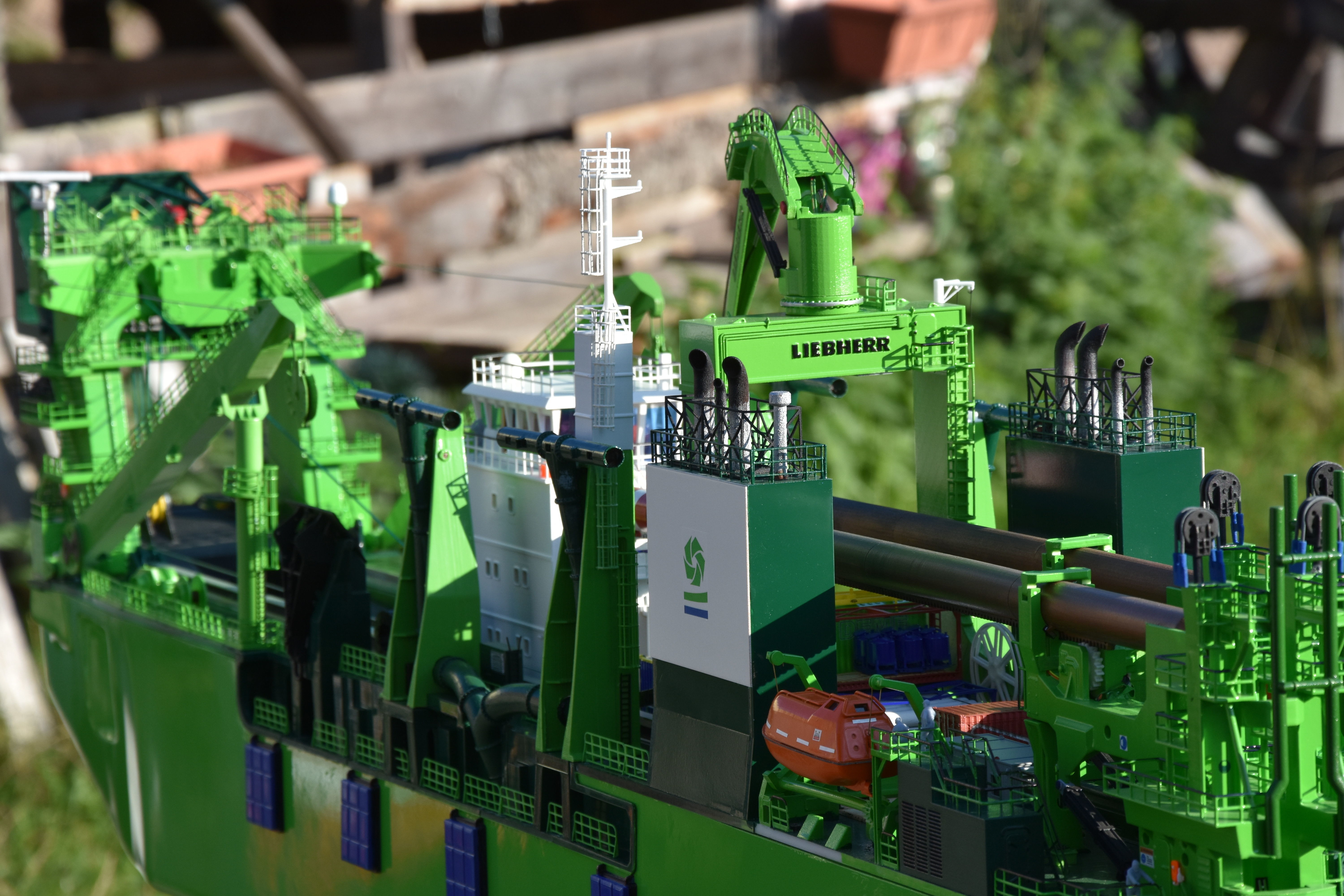 D Artagnan Dredger excavator Ship cutting suction dredger 3D print model_4