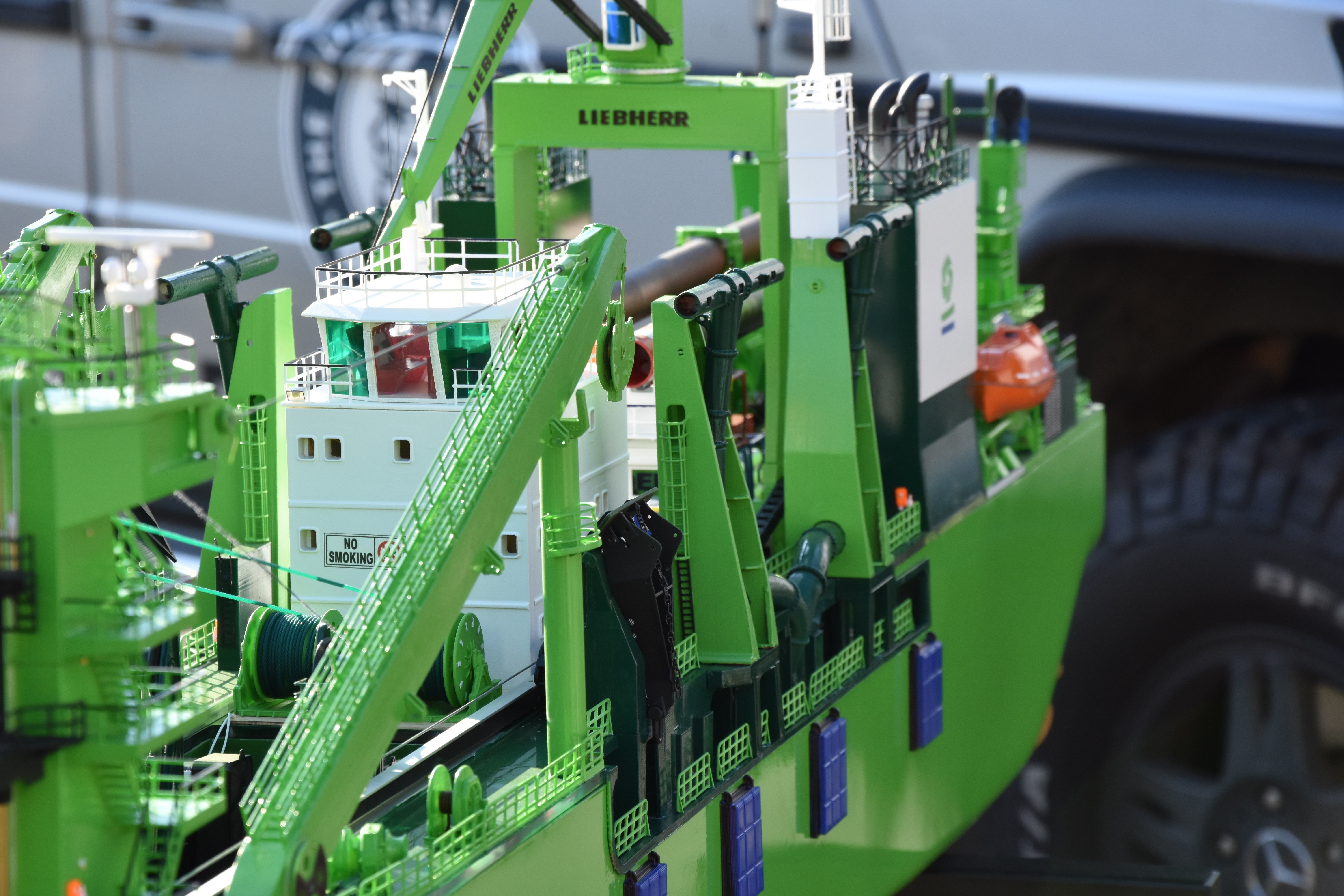 D Artagnan Dredger excavator Ship cutting suction dredger 3D print model_3