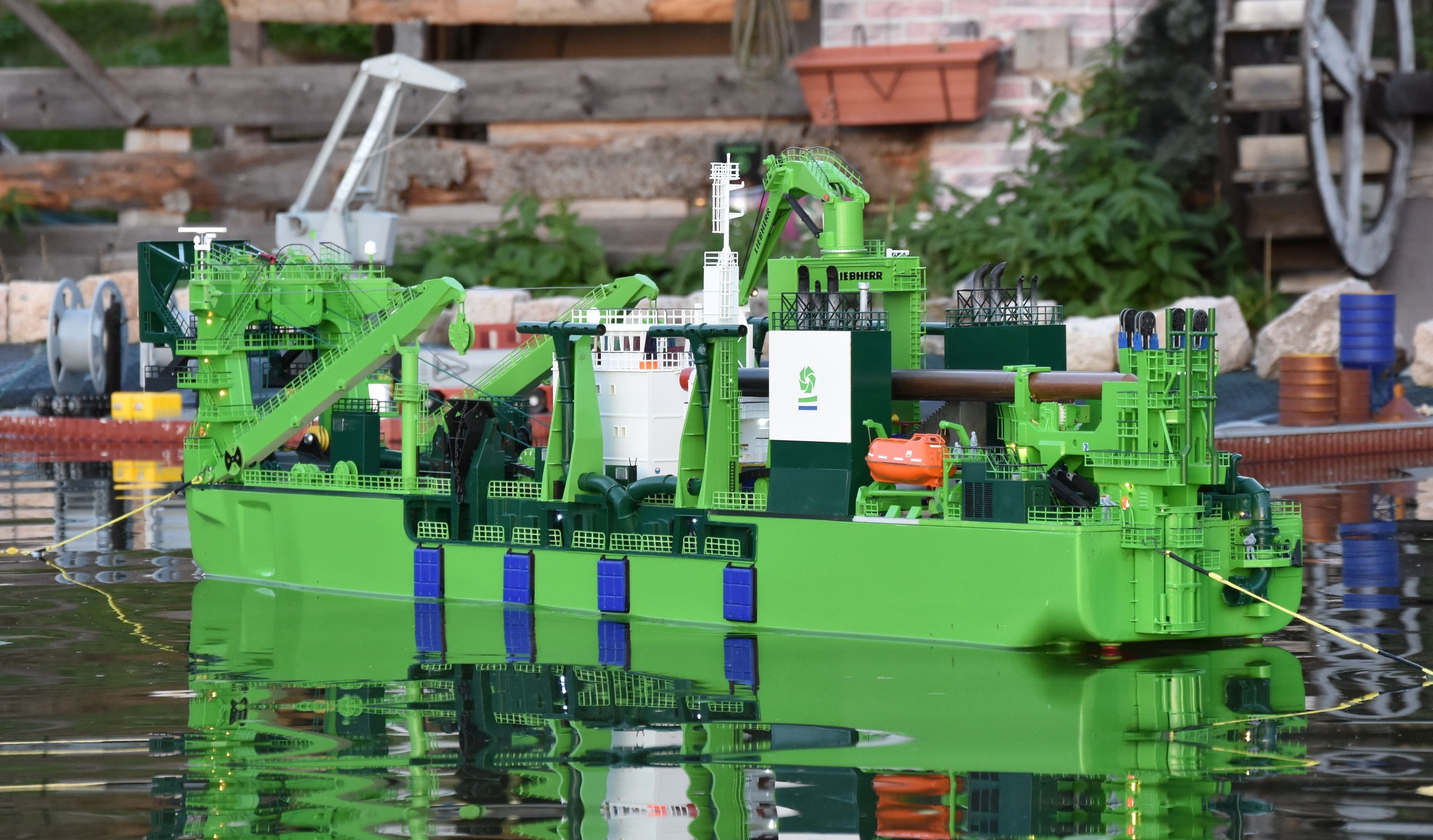 D Artagnan Dredger excavator Ship cutting suction dredger 3D print model_2