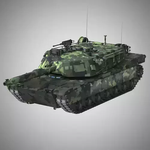 M1 Abrams Tank in multiple formats 3D model